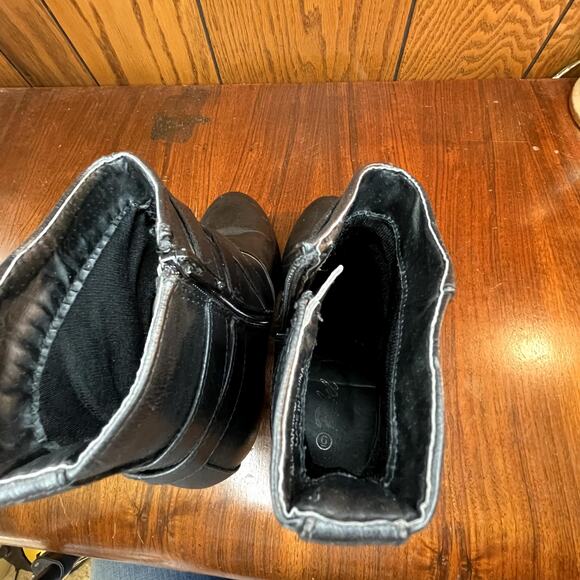 Rebel Bootie women size 6 inside zip buckles - Picture 7 of 9